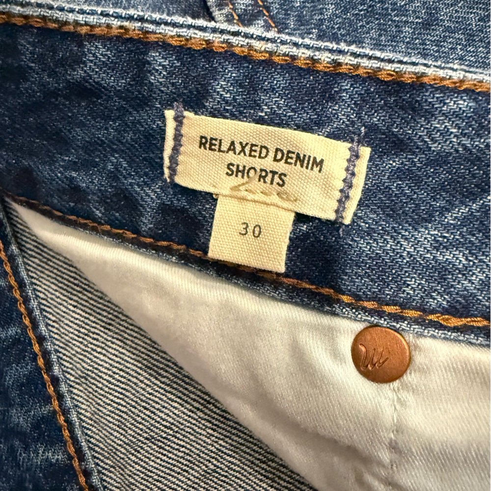 Madewell Blue Denim Jean Shorts - Picture 4 of 6